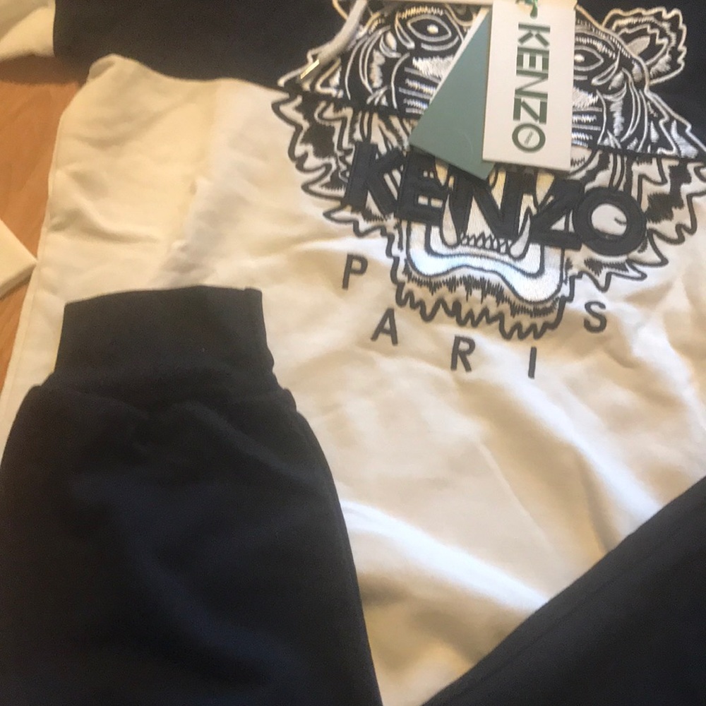 KENZO black&white mens hooded tracksuits,XL!NWT - Picture 4 of 7